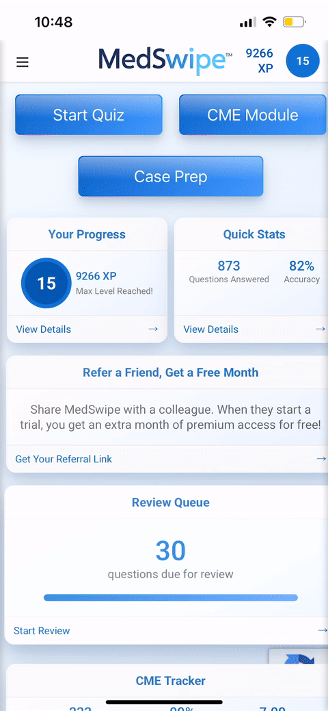 MedSwipe Demo - Swipe Interface